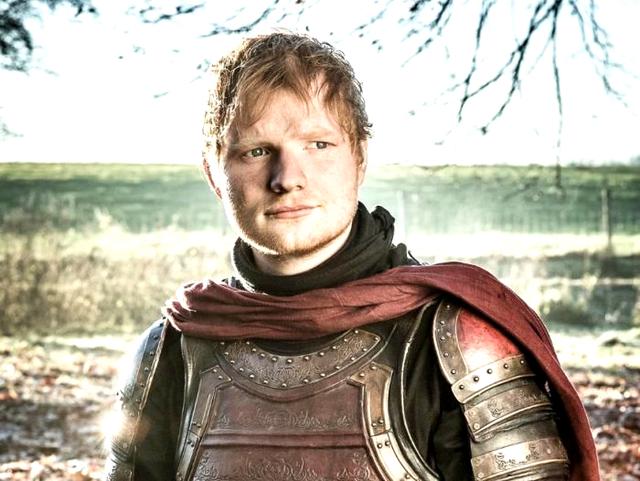 Ed Sheeran en su papel en Game of Thrones.