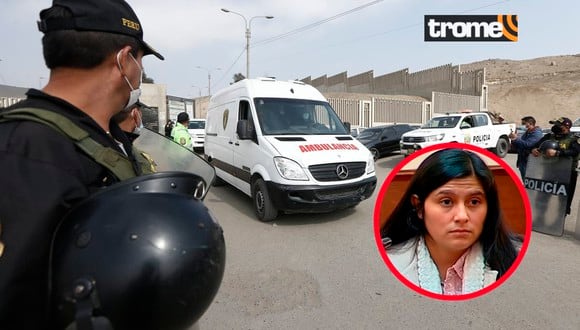 Yenifer Paredes fue trasladada esta tarde de la carceleta del penal de Ancón II al penal de Mujeres de Chorrillos
