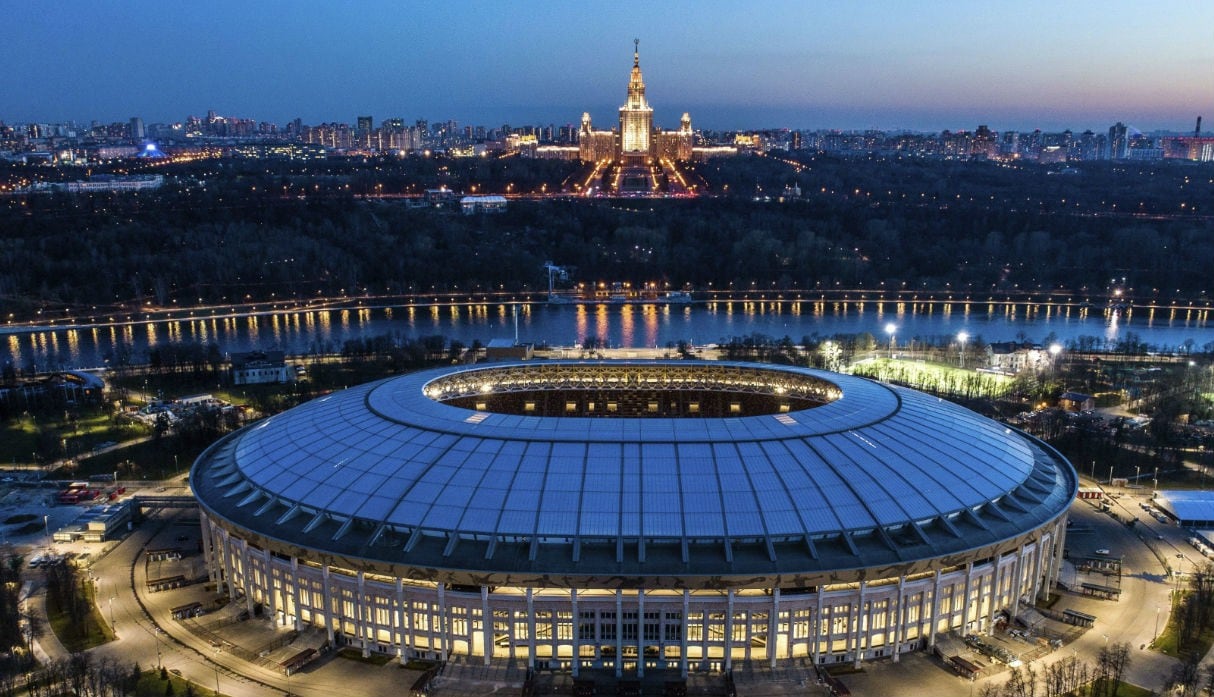 Este es el estadio Olímpico de Luzhnikí donde se jugará el partido inaugural del Mundial