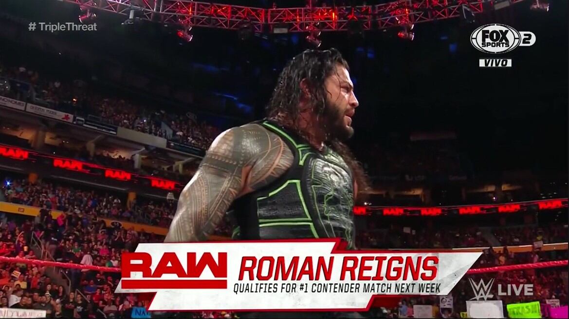 Roman Reigns venció a Bálor y McIntyre. (WWE)