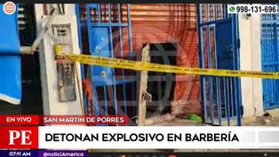 San Martín de Porres: Delincuentes detonan explosivo en barbería