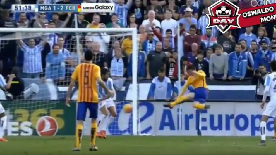Lionel Messi reapareció con una verdadera joyita en el Barcelona vs. Málaga