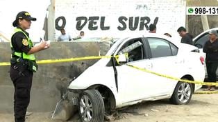 Lurín: hombre muere tras impactar su auto contra un bloque de concreto 