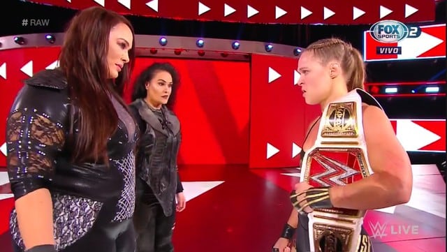 Ronda Rousey se enfrentará a Nia Jax en el evento TLC. (Captura: Fox Sports 2)