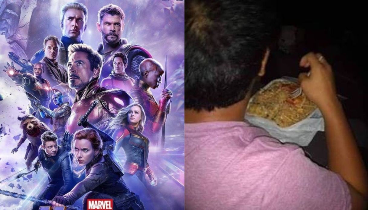 'Avengers: Endgame': Fanático llevó su rico arroz chaufa al estreno de medianoche