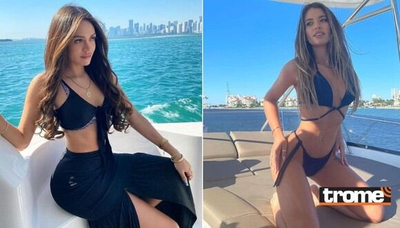 Mayra Goñi y Flavia Laos disfrutan de su viaje a Miami