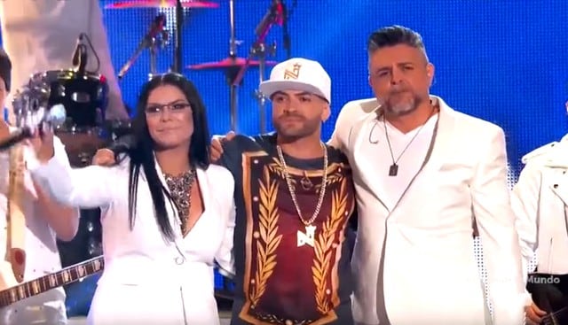 Olga Tañón, Nacho y Luis Enrique le rinden piden libertad para el pueblo venezolano en los Premios Tu Mundo 2017.