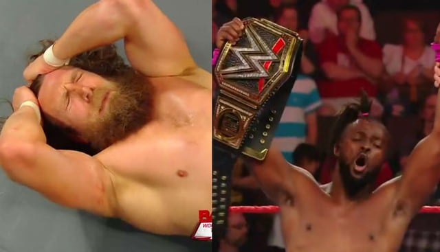 Kofi Kingston retuvo el cinturón de WWE. (Captura Fox Sports 2)