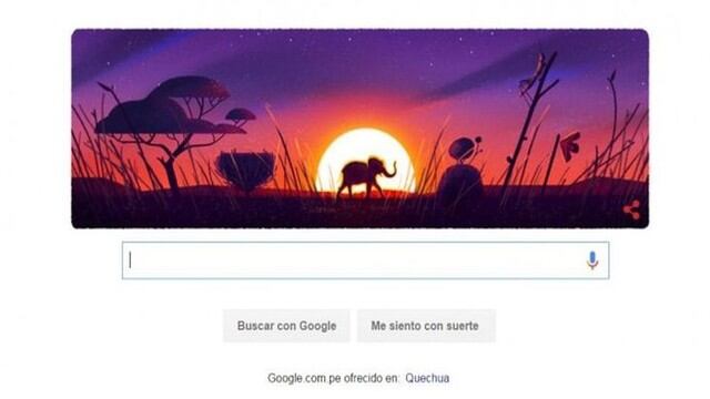 Google elaboró cinco ‘doodles’ por el Día de la Tierra. (Captura: Google)