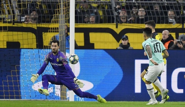 Lautaro Martínez anota golazo ante Borussia  Dortmund