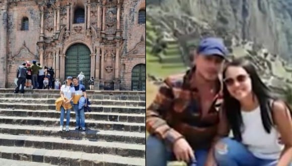 Karla Xiomara Zelaya Godoy junto Jorge Alfredo Minaya Garay en su viaje a Cusco. (Foto: América Noticias)