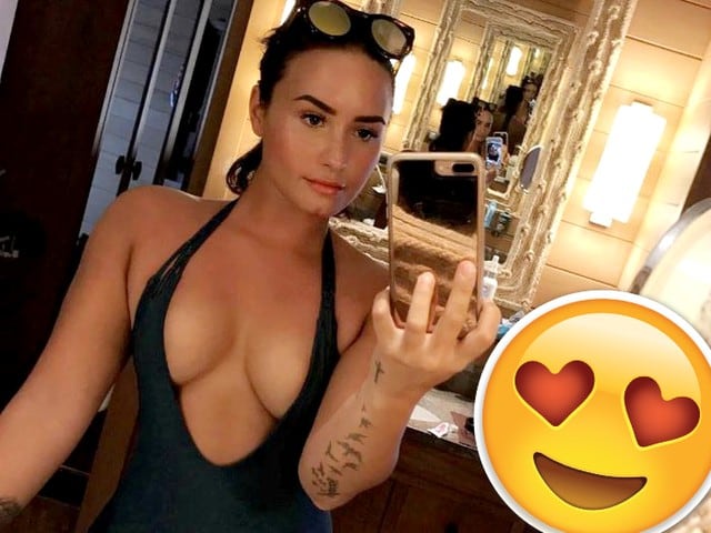 Demi Lovato en sexy traje de baño. Foto: Instagram