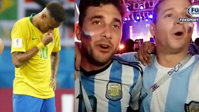 Argentinos gritan "Neymar chau"