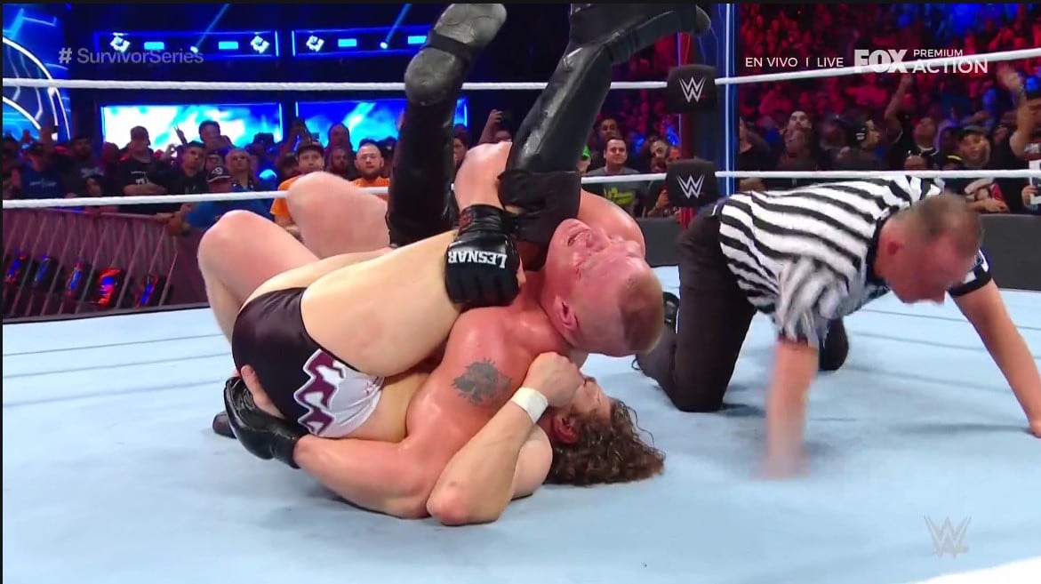 Brock Lesnar sumó a Daniel Bryan a su larga lista de víctimas en WWE. (Captura Fox Action)