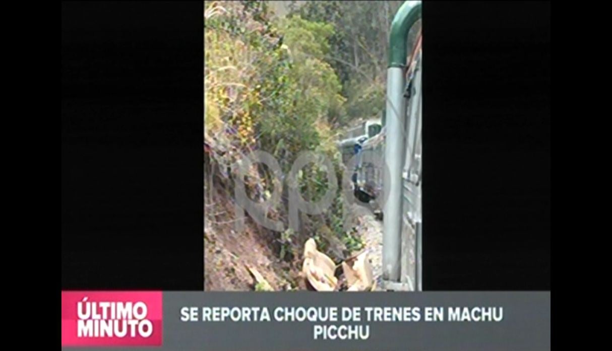 Choque de trenes en Machu Picchu
