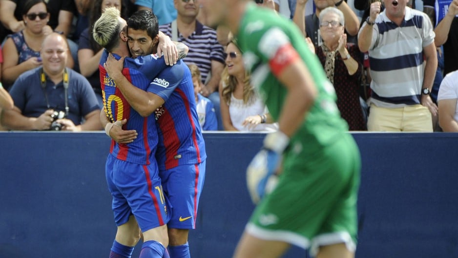 FC Barcelona goleó 5-1 al Legonés por la fecha 4 de la Liga Santander. (Fotos: AFP)