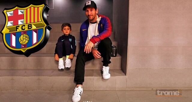 Este fue el emotivo mensaje de Lionel Messi a su hijo Thiago tras acompañarlo en el triunfo de Barcelona.