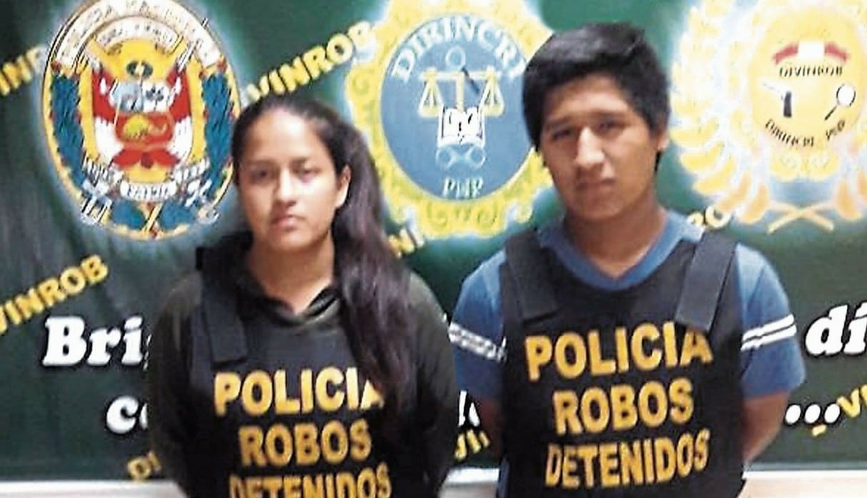 'Chata Diabla' y 'Vitucho' fueron detenidos por la Policía.