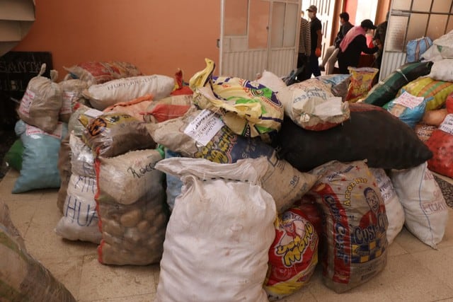Pasco: Envían 50 toneladas de alimentos a sus familiares vulnerables por la pandemia en Lima. (Foto: Gobierno Regional de Pasco)