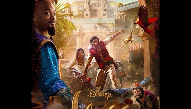 Los protagonistas de “Aladdin” aparecen sobre la alfombra voladora en nuevo póster | FOTOS