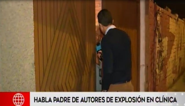 Padre de autores de explosión en la Clínica Ricardo Palma justificó el atentado. (Captura: América TV)