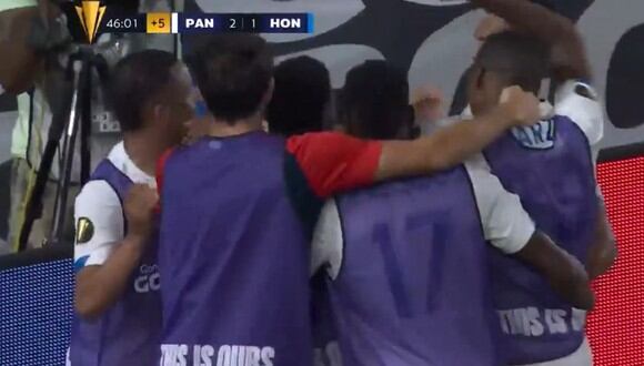 El gol de César Yanis en el Panamá vs. Honduras. (Fuente: Copa de Oro)