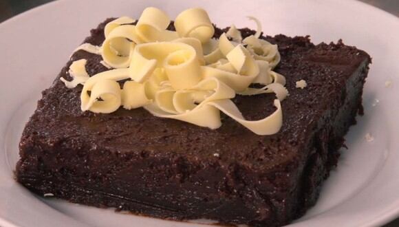 Brownie con mousse de chocolate (Foto: Cucinare)