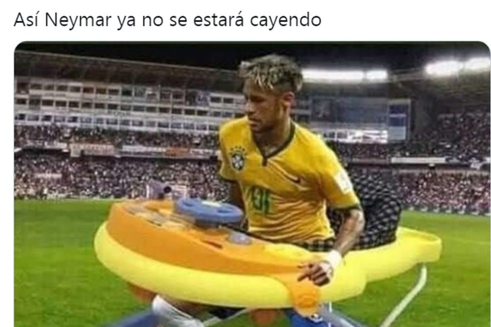 Memes de Neymar por su caídas exageradas en Perú vs Brasil por Copa América 2021.