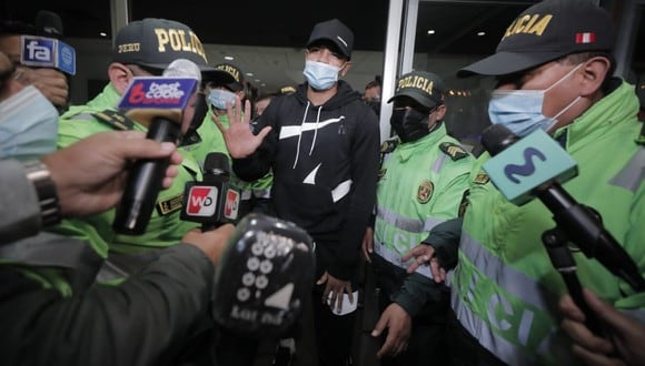 Wilder Cartagena llegó a Lima para unirse a la selección peruana. (Foto: Leandro Britto / @photo.gec)