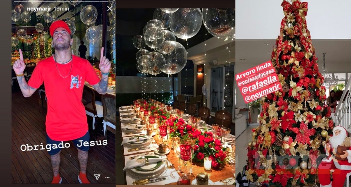 Neymar y la lujosa Navidad que hizo vivir a sus invitados