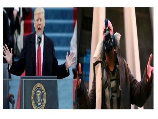 Los fanáticos de Batman y las películas de Christopher Nolan se dieron cuenta del detalle y lograron realizar un video comparativo entre Donald Trump y Bane.