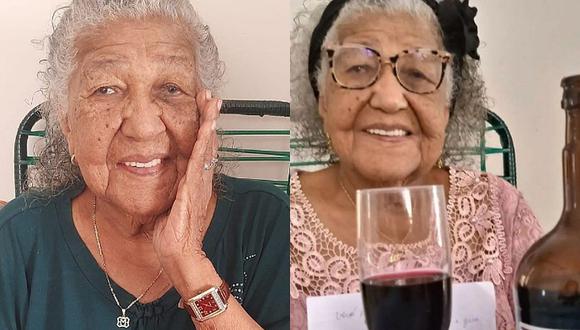María Cardoso es de Brasil, tiene 103 años recién cumplidos y disfruta de una copa de vino cada día. (Foto: @mariacardoso1919oficial / Instagram)