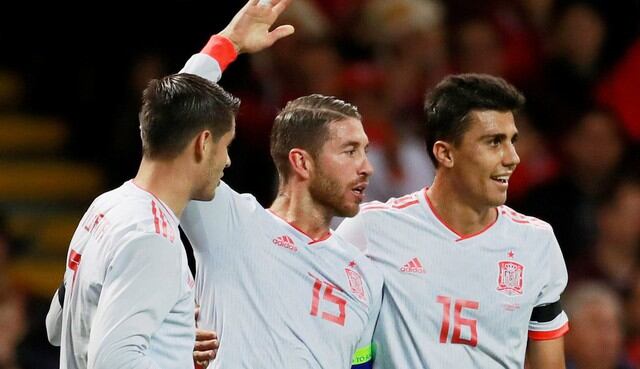 Sergio Ramos puso el 2-0 en el España vs. Gales por amistoso internacional FIFA