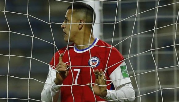 Alexis Sánchez jugó los dos recientes partidos de Chile en las Eliminatorias Qatar 2022. (Foto: AFP)