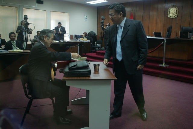 César Nakasaki durante el proceso judicial contra el expresidente Alberto Fujimori. (Foto: USI)