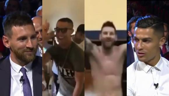 Lionel Messi y Cristiano Ronaldo la "rompen" con su baile en un increíble video viral. | Crédito: @futboltotaloficial / Instagram.