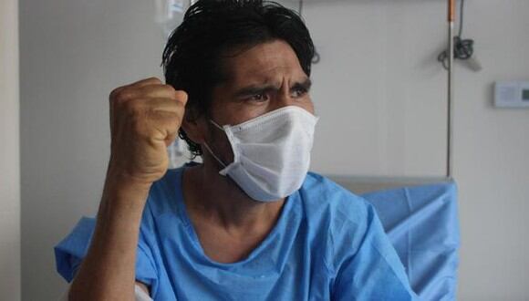 Piceno estuvo internado desde el pasado 20 de abril en el hospital Emergencia Ate Vitarte. (Foto: Minsa)