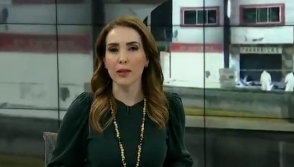 Un video viral muestra el momento en el que una periodista se enfadó y soló una palabrota en plena emisión de su programa. | Crédito: Milenio / Captura de TV.
