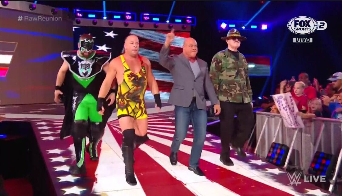 Las leyendas de la lucha libre se reunieron en WWE Monday Night RAW. (WWE)