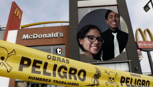 Carlos Gabriel Edgardo Campos y Alexandra Antonella Porras fallecieron cuando realizaban labor de limpieza en el local de McDonald's de Pueblo Libre. Foto: EFE