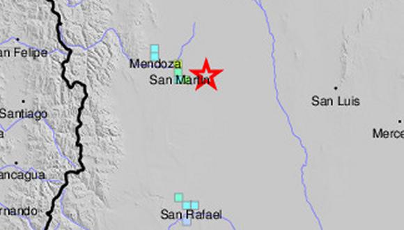 El sismo de magnitud 5,2 fue seguido por otro de menor intensidad. (Foto: USGS)