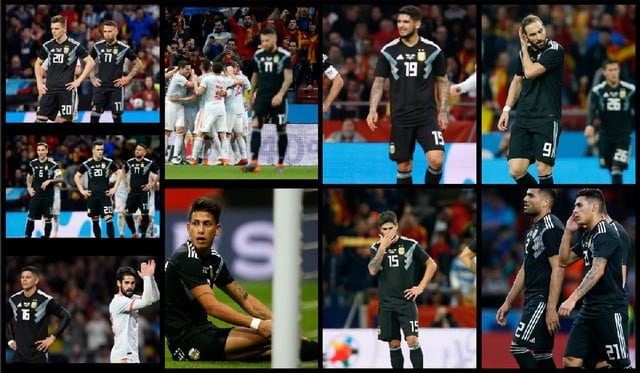 Selección argentina: Rostros de dolor, frustración y vergüenza tras ser humillado 6-1 por España  | FOTOS