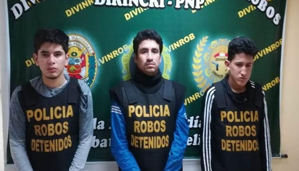 Delincuentes venezolanos y un peruano fueron detenidos por la Policía. (Fotos: Difusión)