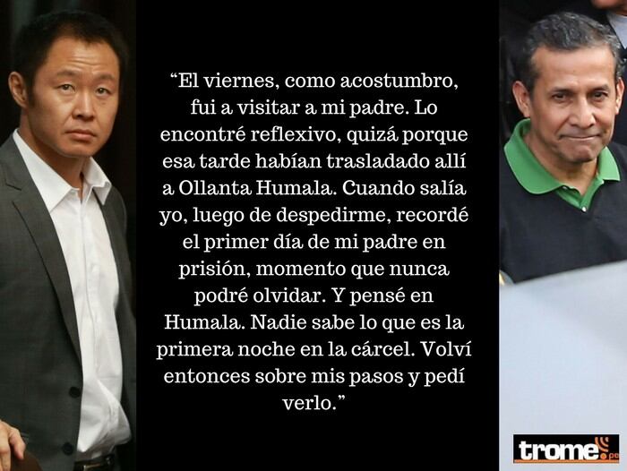 Kenji Fujimori habla sobre su encuentro con Ollanta Humala en la Diroes