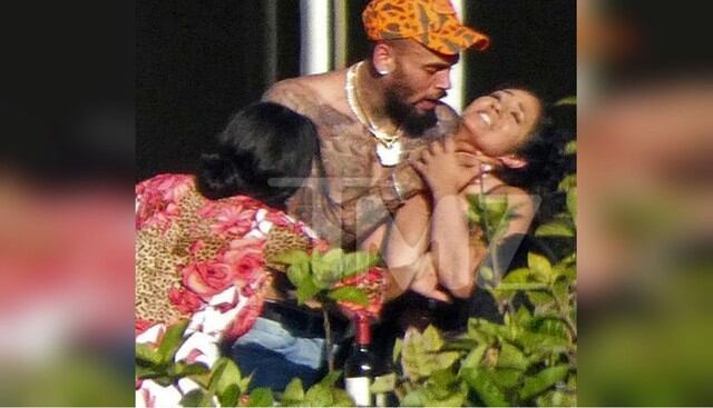 Chris Brown es captado agrediendo a otra mujer. Foto: TMZ
