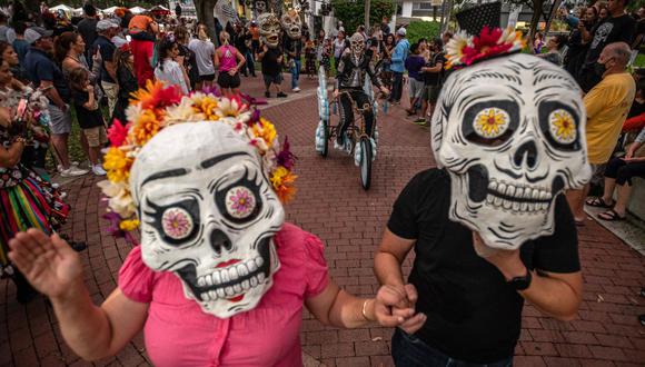 El Día de Muertos ya se celebra con frecuencia en Estados Unidos (Foto: AFP)
