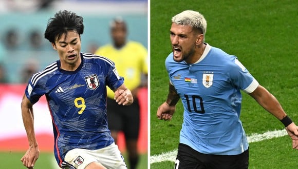 Sigue las incidencias del partido amistoso Uruguay vs. Japón que se jugará este viernes 24 de marzo en Tokio. | Foto: AFP / Composición