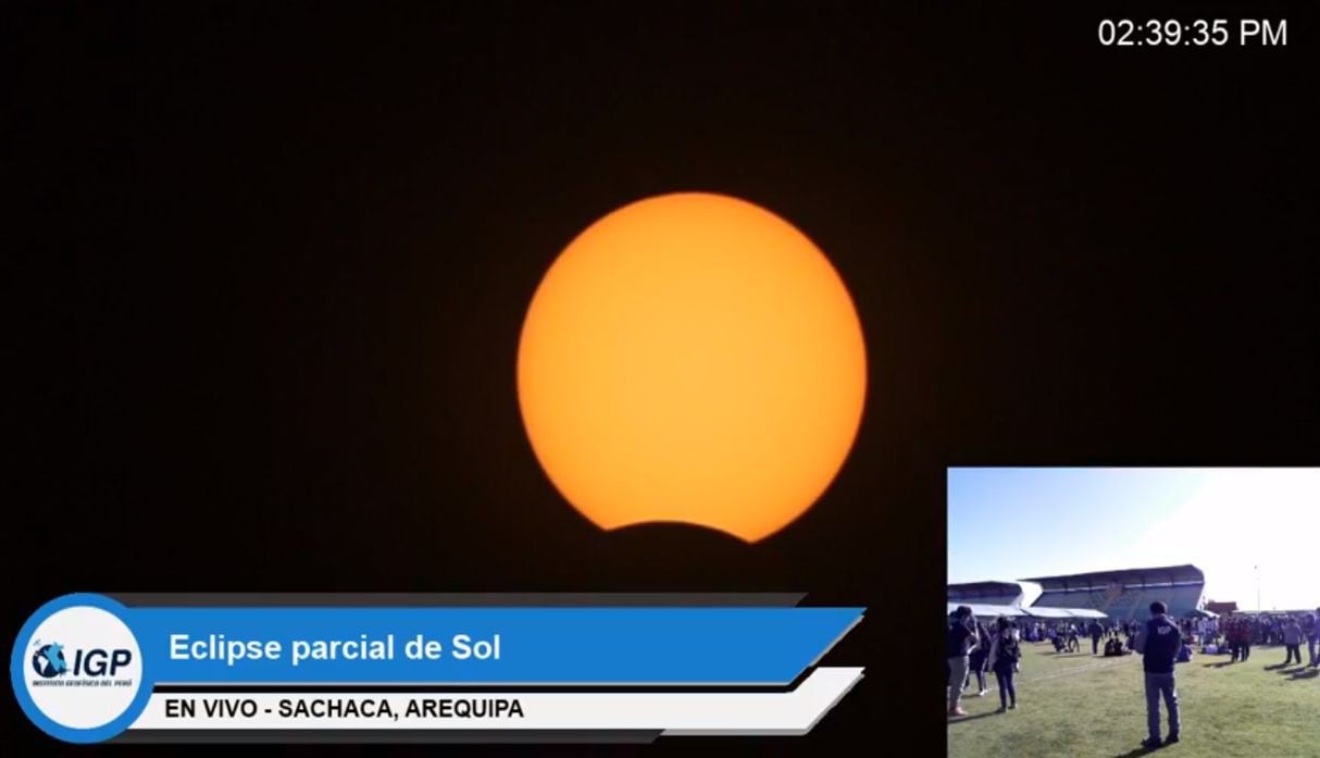 Eclipse solar 2019 EN VIVO: Así se ve desde Arequipa