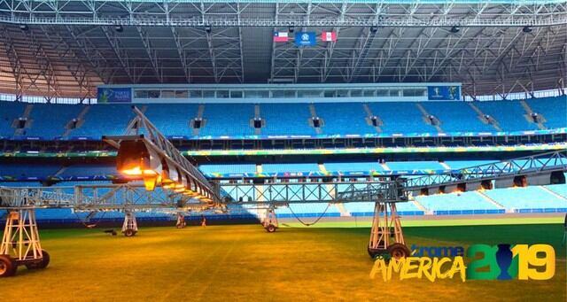 Arena do Gremio  tiene este cuidado para llegar en perfectas condiciones a las semifinales de la Copa América