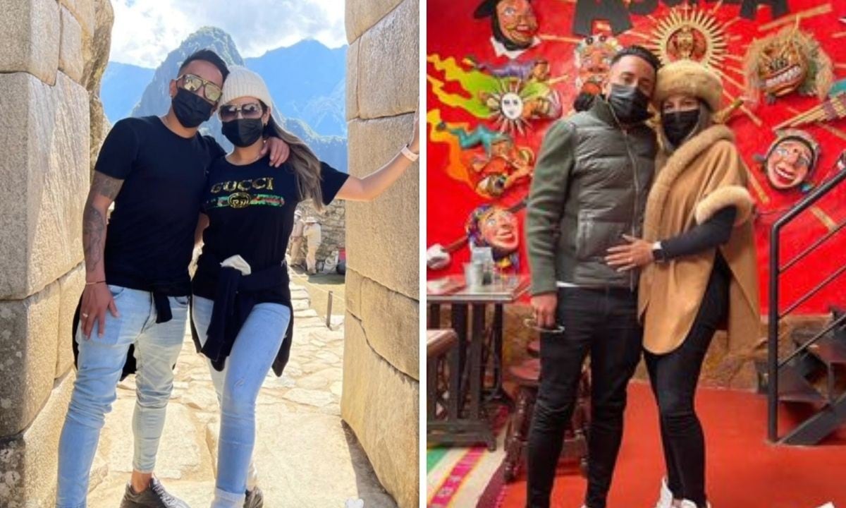Christian Cueva y Pamela López más enamorados que nunca en las calles de Cusco. (Foto: Instagram @pamlopsol / @cueva10oficial).